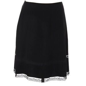 Black Lace Detail Pencil Skirt Womens Size 8